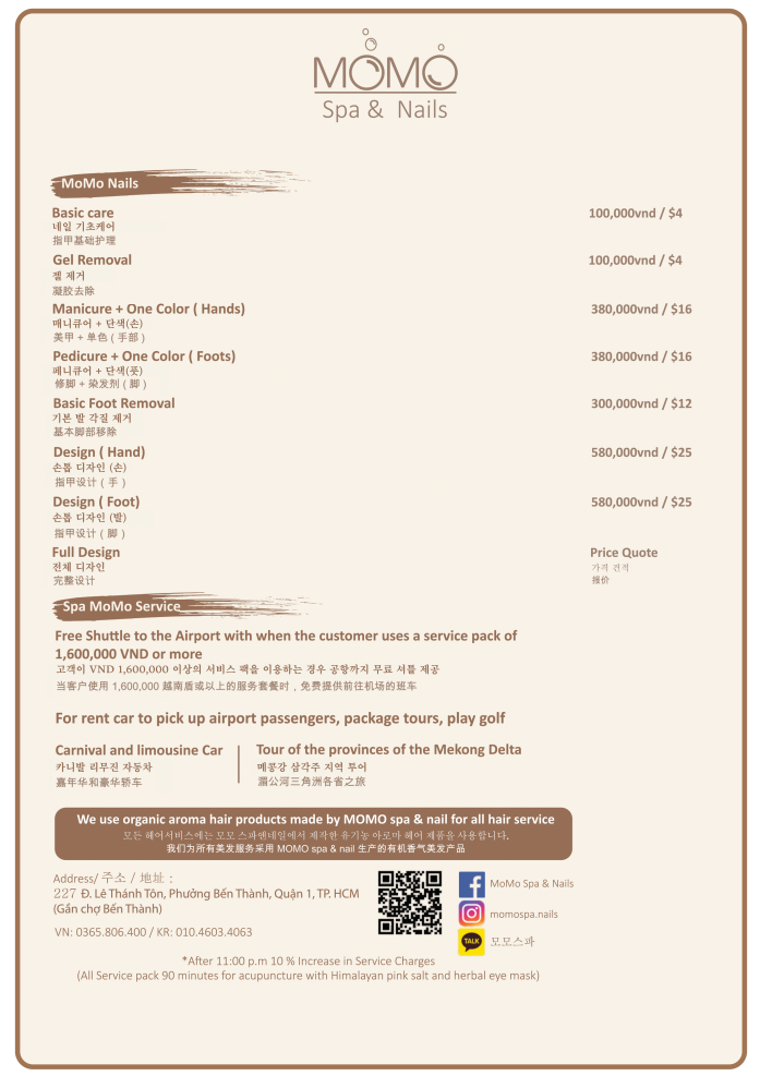 momo spa massage & nails 모모마사지