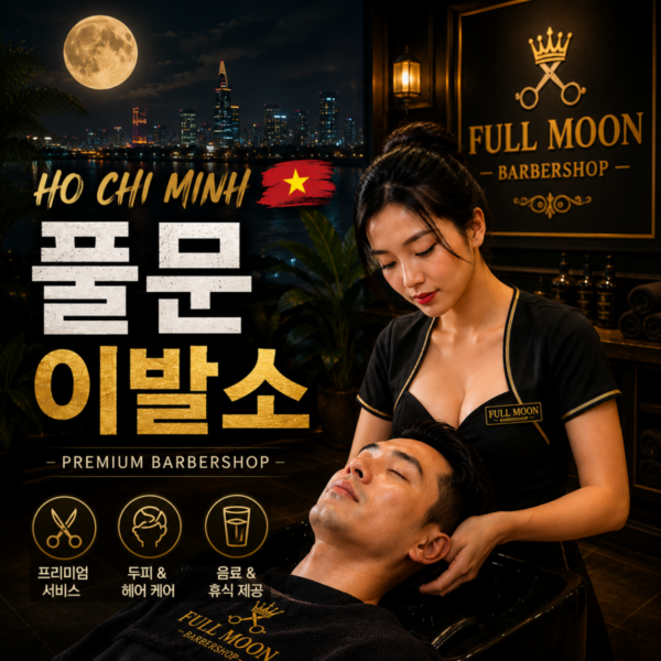 Full Moon Barbershop 호치민 이발소